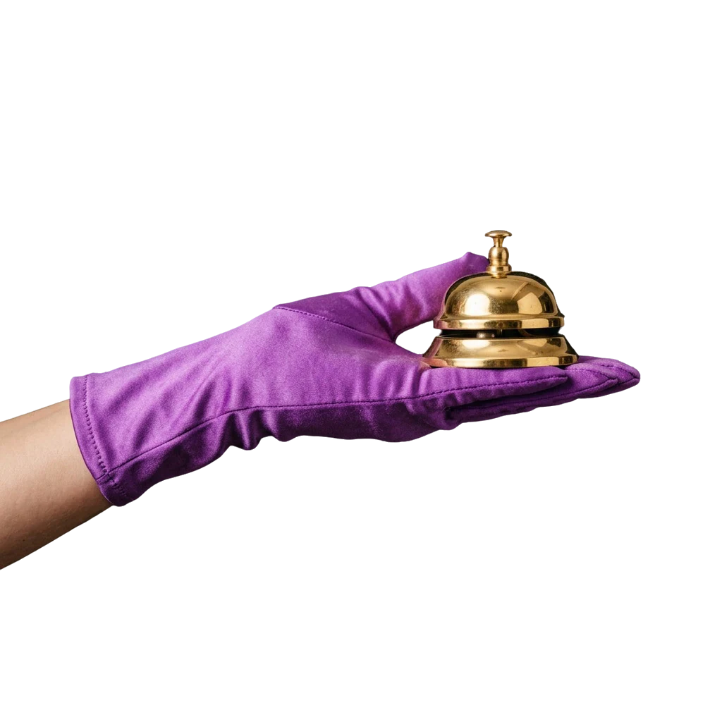 Golden call bell representing quick access to Here2Win Casino support channels