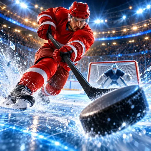Break Away slot cover art showing a sports-arena scene from Microgaming
