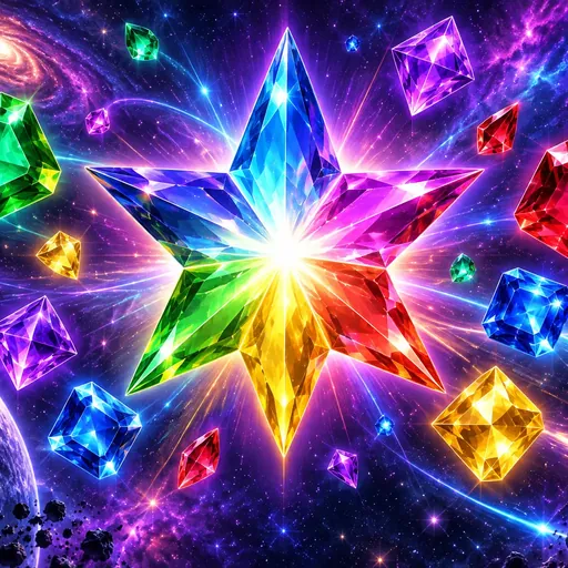 Starburst slot cover showing glowing gem symbols on a starfield reel set